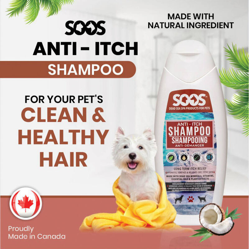 Soos Pets, Anti-Itch Pet Shampoo - 500ML image number null
